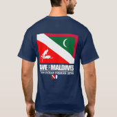 Dive the Maldives (sq) T-shirt (Achterkant)