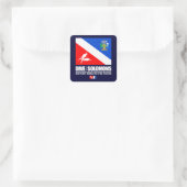 Dive the Solomons Vierkante Sticker (Tas)
