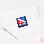 Dive the Solomons Vierkante Sticker (Envelop)