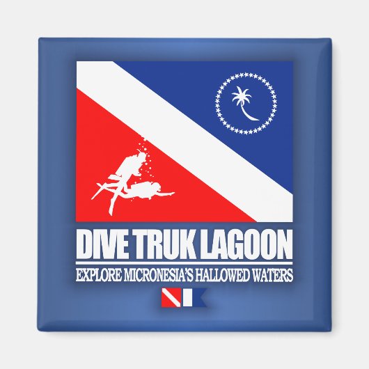 Dive Truk Lagoon Magneet (Voorkant)