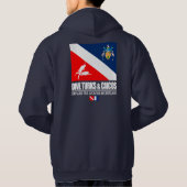 Dive Turks & Caicos Apparel Hoodie (Achterkant)