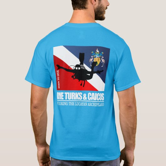 Dive Turks & Caicos DF2 T-shirt (Achterkant)