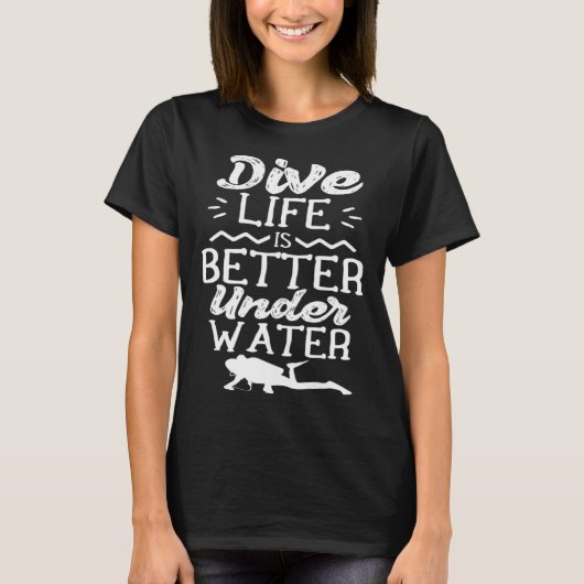 Dive Underwater Divers Diving Diver Scuba T-shirt (Voorkant)