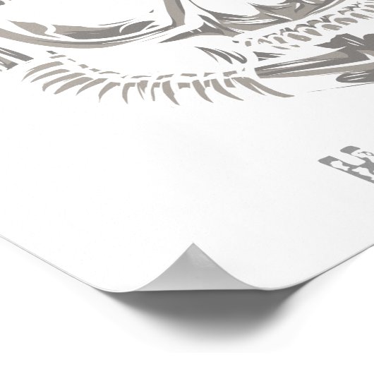 Dive Utila Honduras CA Skull Diver Poster (Hoek)