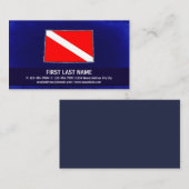 Dive vlag klantgerichte scuba instructorkaarten visitekaartje (Voorkant / Achterkant)