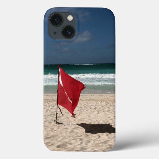 Dive vlag op strand Case-Mate iPhone case (Achterkant)