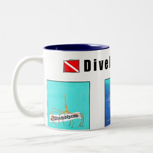 DiveBuddy.com Coffee-Mok Tweekleurige Koffiemok (Links)