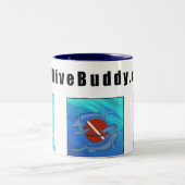 DiveBuddy.com Coffee-Mok Tweekleurige Koffiemok (Center)