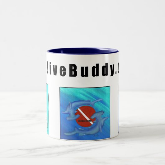 DiveBuddy.com Coffee-Mok Tweekleurige Koffiemok (Center)