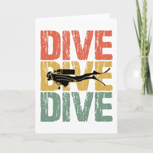 Diveduik - scuba duiker onderwater kaart (Voorkant)