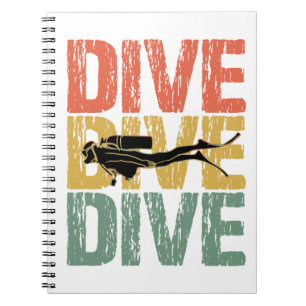 Diveduik - scuba duiker onderwater notitieboek