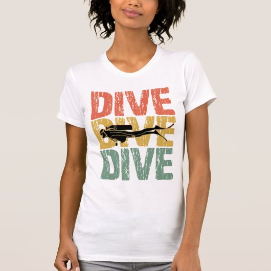 Diveduik - scuba duiker onderwater t-shirt (Voorkant)