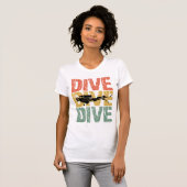 Diveduik - scuba duiker onderwater t-shirt (Voorkant volledig)
