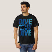 Diveduik - scuba duiker onderwater t-shirt (Voorkant volledig)