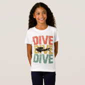 Diveduik - scuba duiker onderwater t-shirt (Voorkant volledig)