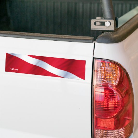 DiveFlag-Bumpersticker Bumpersticker (Op Truck)