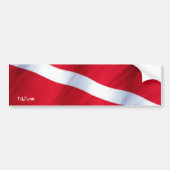 DiveFlag-Bumpersticker Bumpersticker (Voorkant)