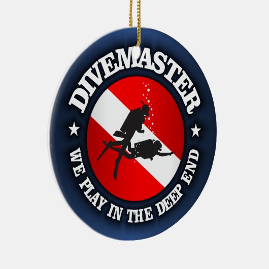 Divemaster (Deep End) Keramisch Ornament (Rechts)