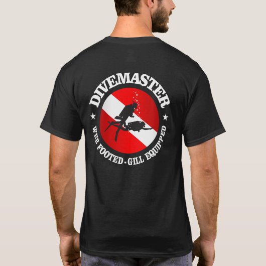 Divemaster (medaillon) t-shirt (Achterkant)