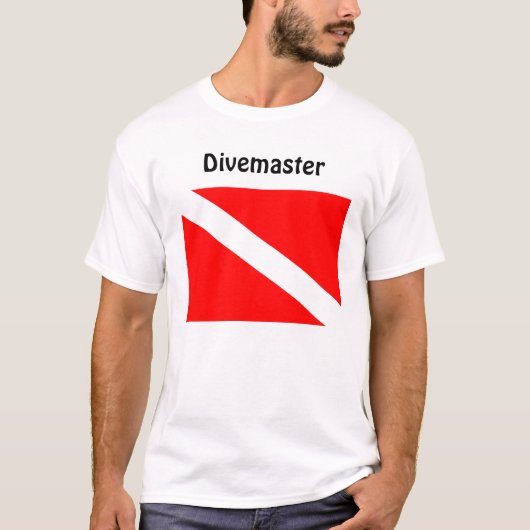 Divemaster onder vlag T-Shirt (Voorkant)