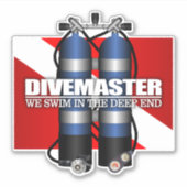 Divemaster (q) sticker (Voorkant)