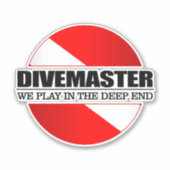 Divemaster (rd) sticker (Voorkant)