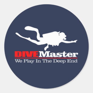 DIVEMaster Ronde Sticker