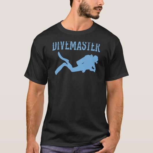 Divemaster Scuba Diving Instructor Dive Flag Style T-shirt (Voorkant)