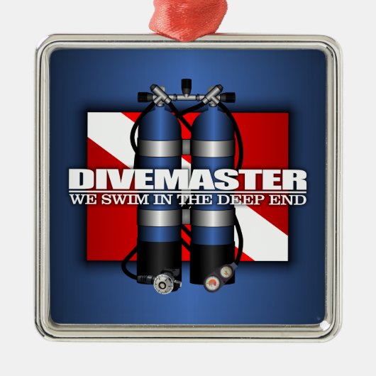 Divemaster (Scuba Tanks) Metalen Ornament (Voorkant)