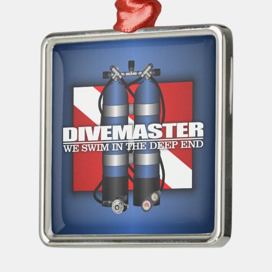 Divemaster (Scuba Tanks) Metalen Ornament (Links)