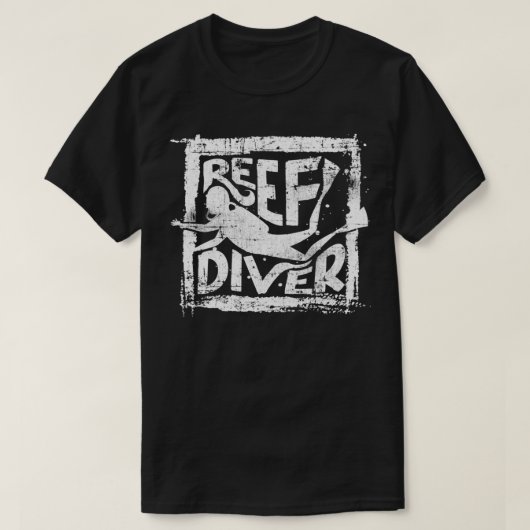 Diver Diep Zee Diving T-shirt (Design voorkant)