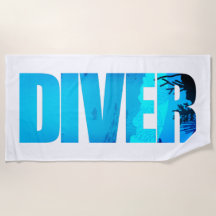 Diver: diving Lover Typografie