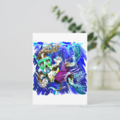 Diver Dog Briefkaart (Staand voorkant)