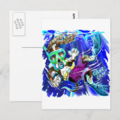 Diver Dog Briefkaart (Voorkant / Achterkant)