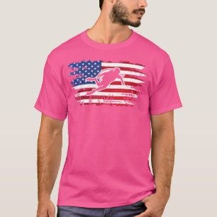 Diver Down Dive Flag Scuba Diving American Flag Fu T-shirt