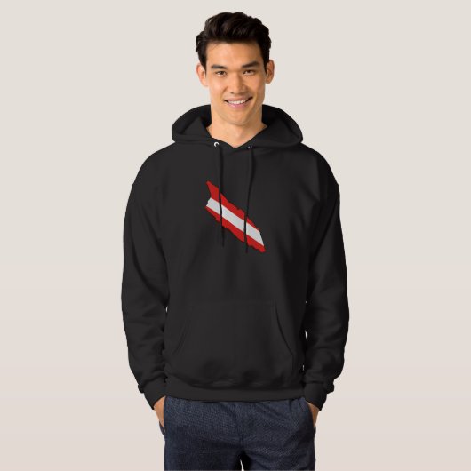 Diver Down Flag Aruba Scuba Diving Hoodie (Voorkant volledig)