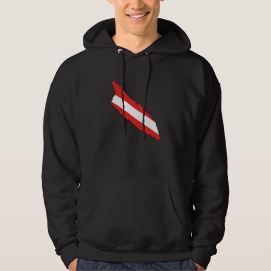 Diver Down Flag Aruba Scuba Diving Hoodie (Voorkant)