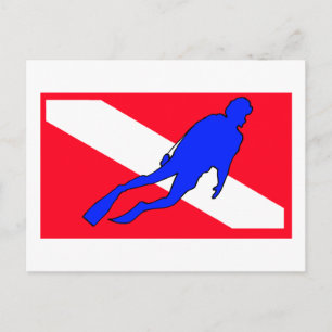Diver Down Flag Gift Briefkaart