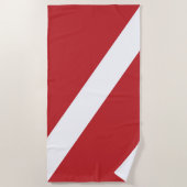 Diver Down Flag Strandlaken (Voorkant)