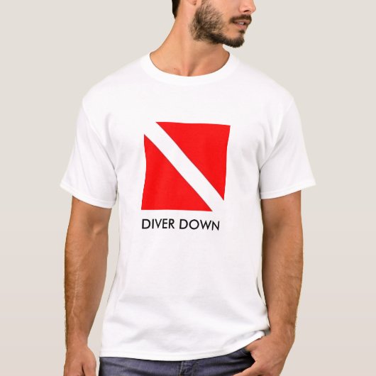 DIVER DOWN FLAG T-SHIRT (Voorkant)