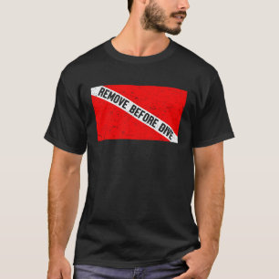 Diver Down Vlag Verwijderen Voor Duik Vintage Scub T-shirt