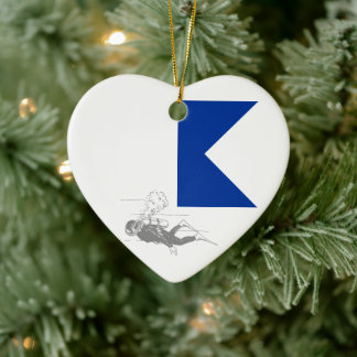 Diver Driver Keramisch Ornament