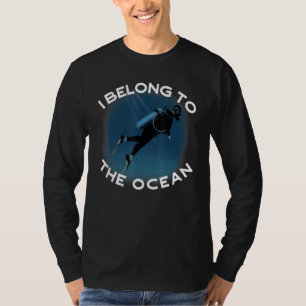 Diver, duik. Ik behoor tot de oceaan. T-shirt