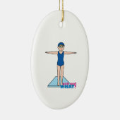 Diver - eerlijk keramisch ornament (Rechts)