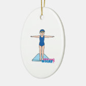 Diver - eerlijk keramisch ornament (Links)