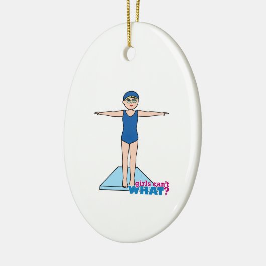 Diver - eerlijk keramisch ornament (Links)