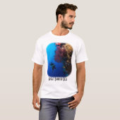 Diver en zacht koraal op het Great Barrier Reef T-shirt (Voorkant volledig)