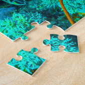 Diver- en Zee-schildpad op het Great Barrier Reef Legpuzzel (Zijkant)