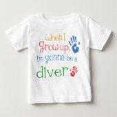 Diver (Future) Baby Baby T-Shirt (Voorkant)