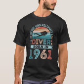 Diver, geboren in 1961 60th Birthday Diving Gift D T-shirt (Voorkant)